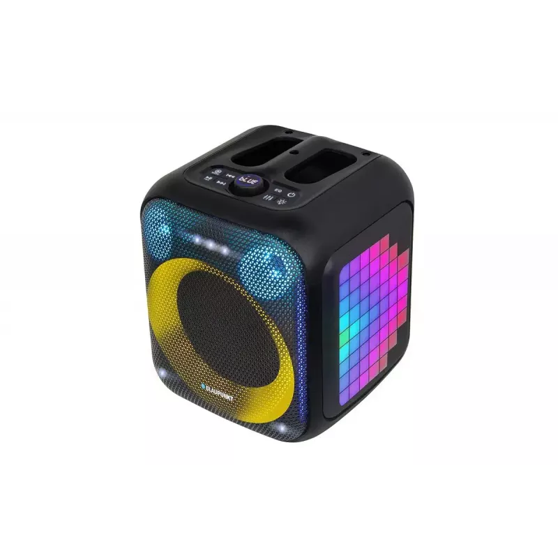 Kalbėtojų sistema vidaus/ lauko BLAUPUNKT PB6LED — 40 W RMS, Bluetooth, FM, MicroSD, LED ekranas, 4500 mAh baterija