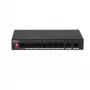 Dahua Technology PoE PFS3010-8ET-96-V2 tinklo jungiklis, nevaldomas, Gigabit Ethernet (10/100/1000), Power over Ethernet (PoE), juodas