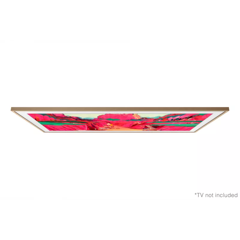 Samsung 75” (190,5 cm) The Frame LS03F su keičiamu baltu rėmeliu (2025) - Tikmedžio, Rėmelio, Smėlio spalvos