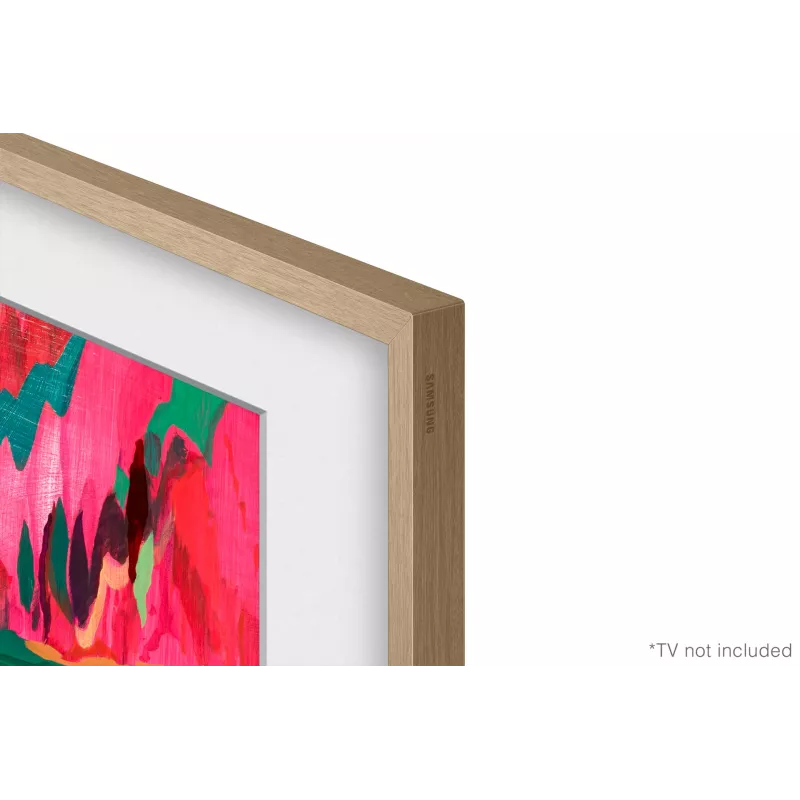 Samsung 75” (190,5 cm) The Frame LS03F su keičiamu baltu rėmeliu (2025) - Tikmedžio, Rėmelio, Smėlio spalvos