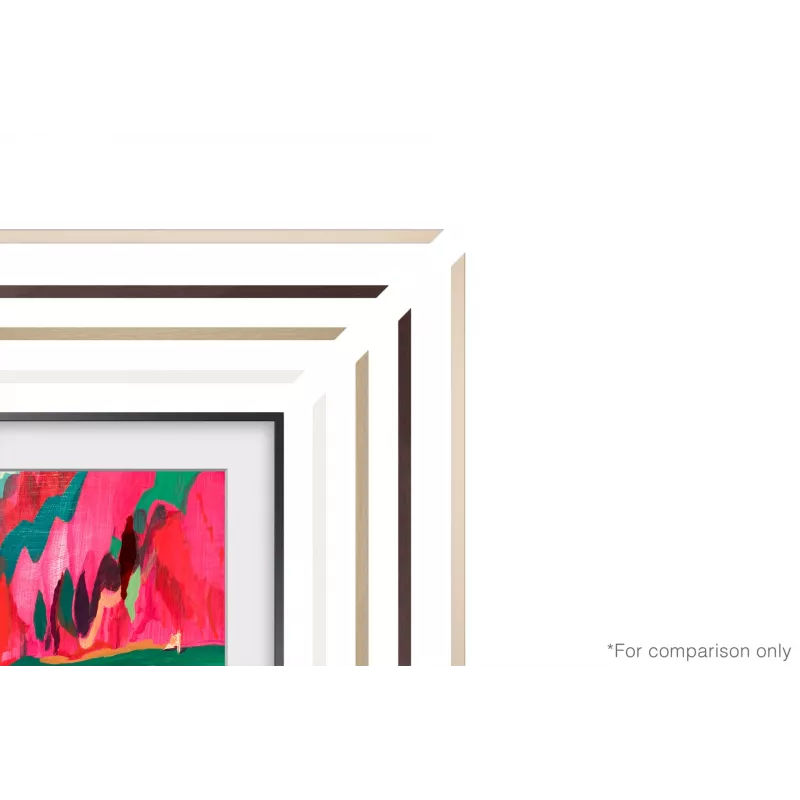 Samsung 75” (190,5 cm) The Frame LS03F su keičiamu baltu rėmeliu (2025) - Tikmedžio, Rėmelio, Smėlio spalvos