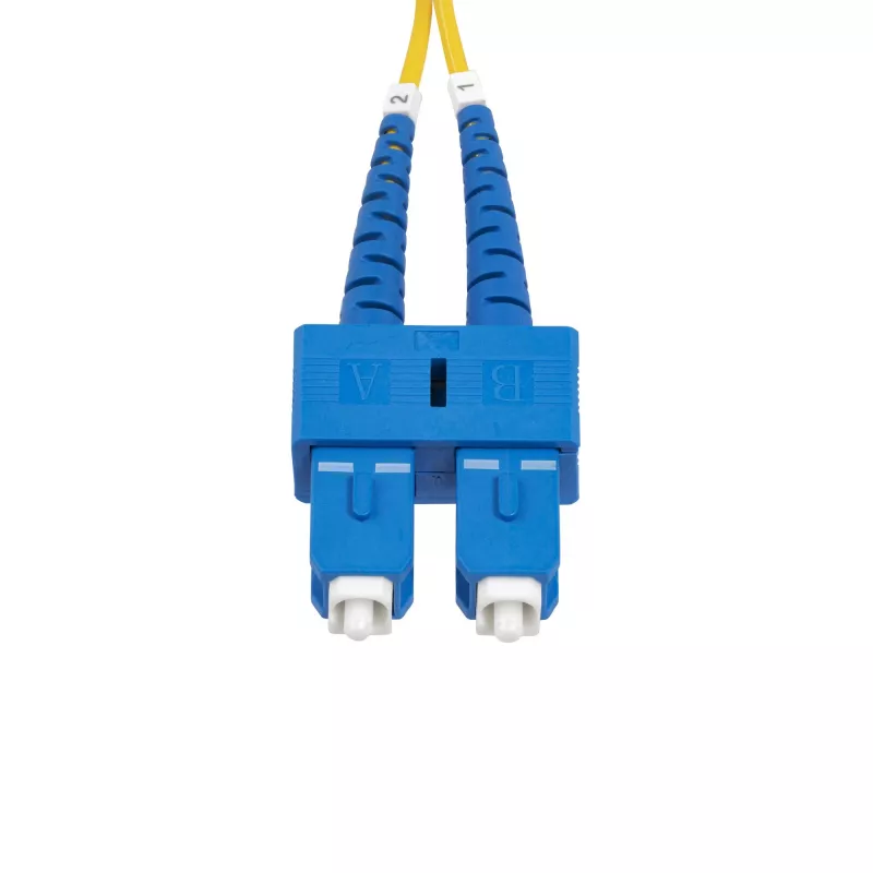 StarTech.com 30m SC į SC (UPC) OS2 vienmodis dvigubas šviesolaidinis kabelis, 9/125µm, 40G/100G zipcord, atsparus lenkimui, maži įterpimo nuostoliai – LSZH šviesolaidinis jungiamasis laidas