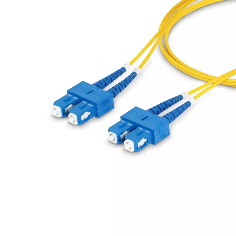 StarTech.com 30m SC į SC (UPC) OS2 vienmodis dvigubas šviesolaidinis kabelis, 9/125µm, 40G/100G zipcord, atsparus lenkimui, maži įterpimo nuostoliai – LSZH šviesolaidinis jungiamasis laidas
