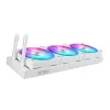 Vandens aušintuvas ASUS MAX Gaming LC 360 ARGB LCD White Edition, 120 mm ventiliatoriai, palaiko AM4/AM5/LGA1700