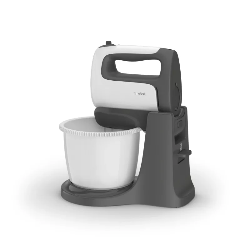Tefal PrepMix+ HT464138 rankinis plaktuvas su stovu ir dubeniu 500 W pilka/balta