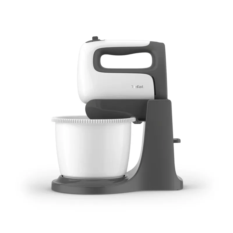 Tefal PrepMix+ HT464138 rankinis plaktuvas su stovu ir dubeniu 500 W pilka/balta