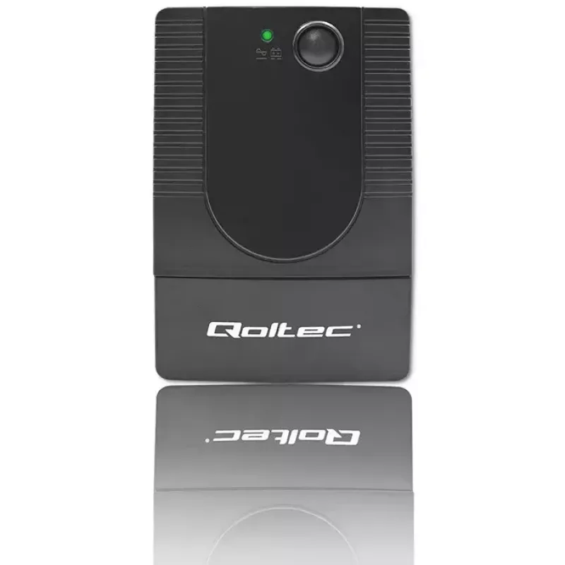 Nepertraukiamo maitinimo šaltinis QOLTEC 53773 0,85 kVA (480 W) Line-Interactive, 1x E tipo lizdas, 7 Ah baterija