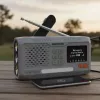 Nešiojamas sukamasis radijas Marmitek RESQ 100 — DAB/DAB+/FM, 3 W, LCD, USB‑C, 3,5 mm lizdas, šviesiai pilka