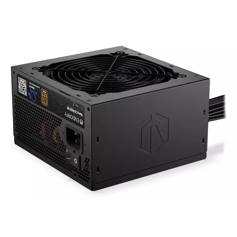 Maitinimo blokas ENDORFY Vero L6 650 W ATX 24 kontaktų, 80 PLUS Bronze, 120 mm ventiliatorius, juodas