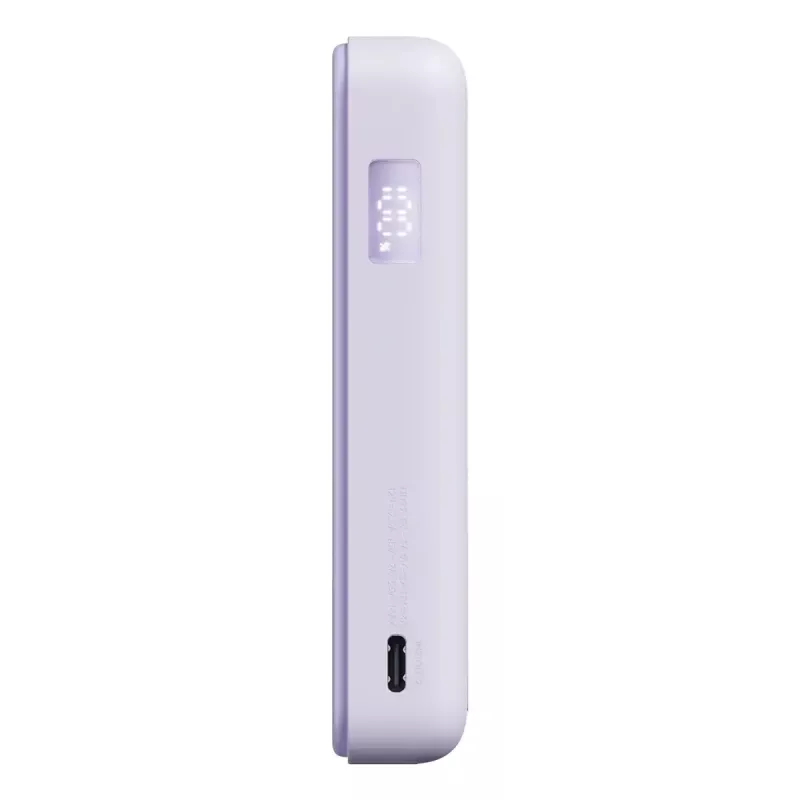 Power bank Xiaomi BHR08PAGL 5900 mAh Li‑Ion su belaidžiu įkrovimu, 1x USB‑C, Violetinė
