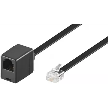 Microconnect MPK103FB telefono laidas 3 m Juodas