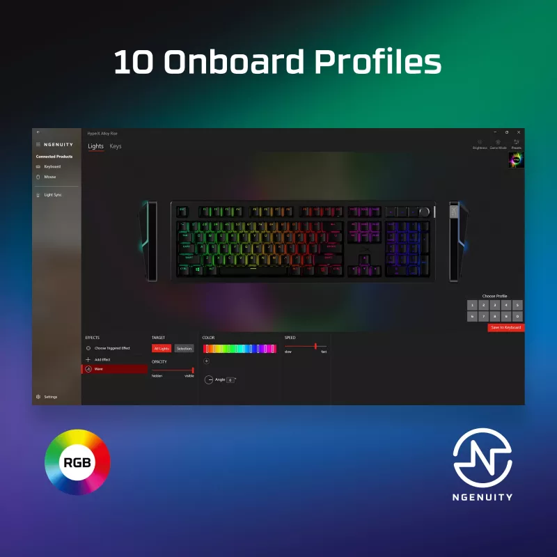 HyperX Alloy Rise – žaidimų klaviatūra