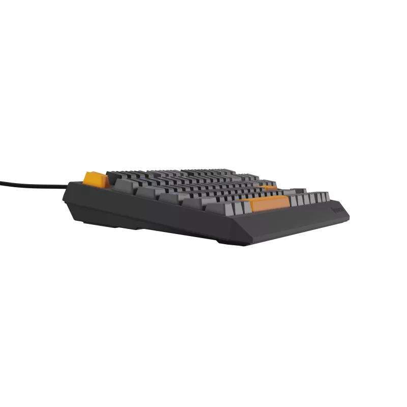 GENESIS Thor 230 TKL klaviatūra žaidimams USB + RF belaidis + Bluetooth QWERTY juoda, pilka, oranžinė