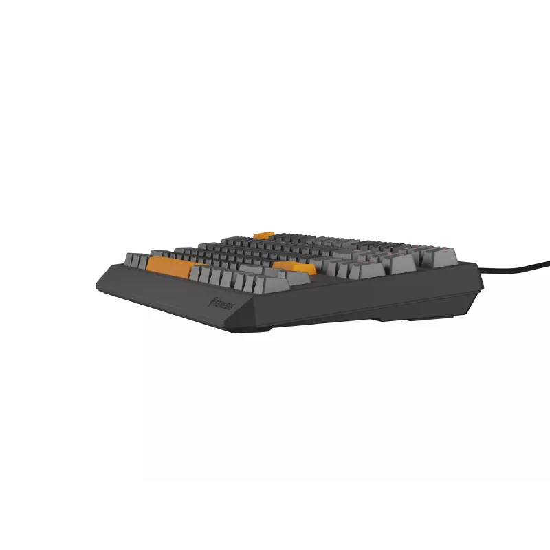 GENESIS Thor 230 TKL klaviatūra žaidimams USB + RF belaidis + Bluetooth QWERTY juoda, pilka, oranžinė