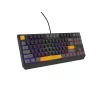 GENESIS Thor 230 TKL klaviatūra žaidimams USB + RF belaidis + Bluetooth QWERTY juoda, pilka, oranžinė