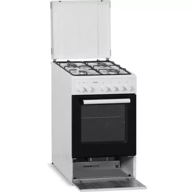 Dujinė-elektrinė viryklė MPM MPM-53-KGE-33, dujinė kaitlentė su elektrine orkaite, energijos klasė A