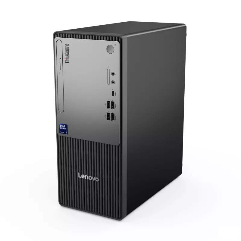Stalinis kompiuteris Lenovo ThinkCentre neo 50t Gen 6 Intel Core Ultra 5 225, 16 GB DDR5, 512 GB SSD, Windows 11 Pro, Tower, Juodas