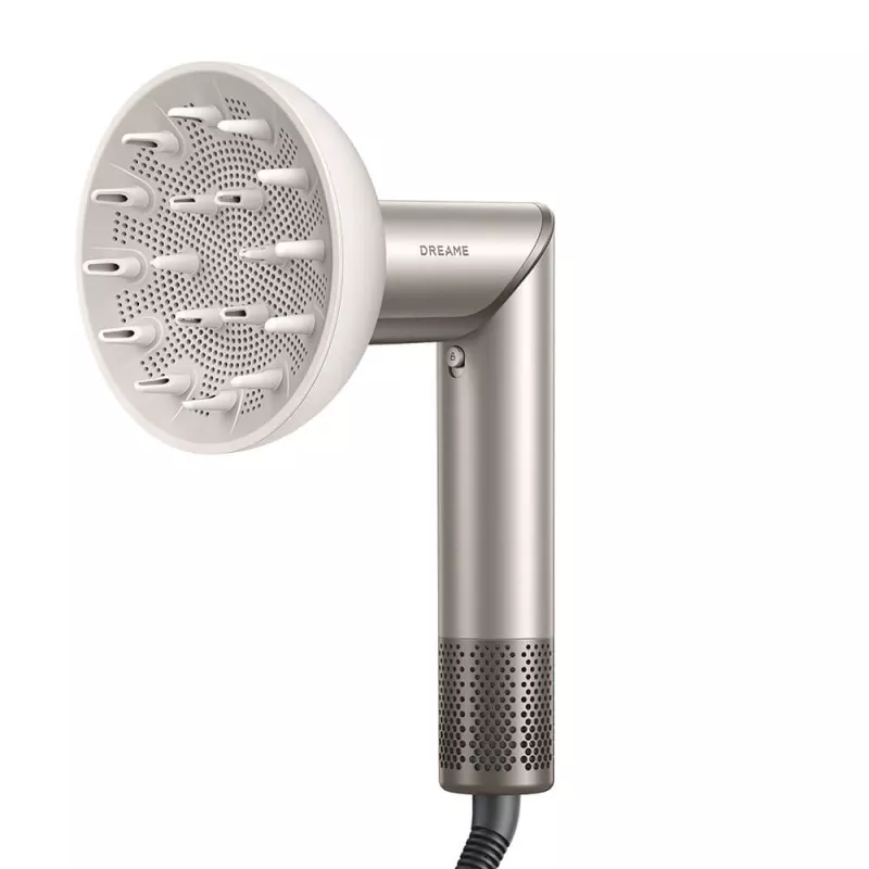 Dreame Dazzle plaukų džiovintuvas 1400 W – 110000 RPM, 3 temperatūros lygiai, max 90°C, auksinis