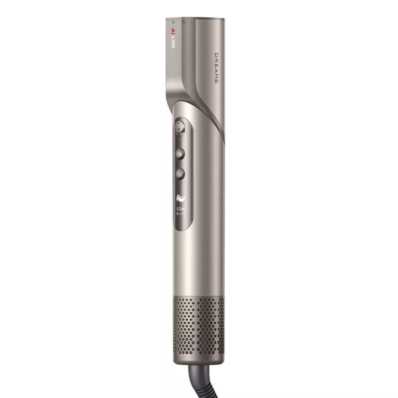 Dreame Dazzle plaukų džiovintuvas 1400 W – 110000 RPM, 3 temperatūros lygiai, max 90°C, auksinis