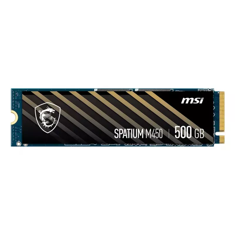 SSD M.2 NVMe MSI Spatium M450 500GB PCIe 4.0, 3D NAND, Skaitymas 3600 MB/s, Rašymas 2300 MB/s