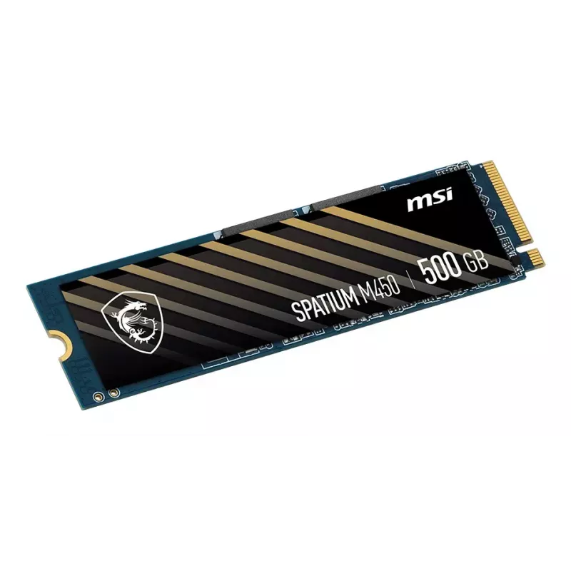 SSD M.2 NVMe MSI Spatium M450 500GB PCIe 4.0, 3D NAND, Skaitymas 3600 MB/s, Rašymas 2300 MB/s