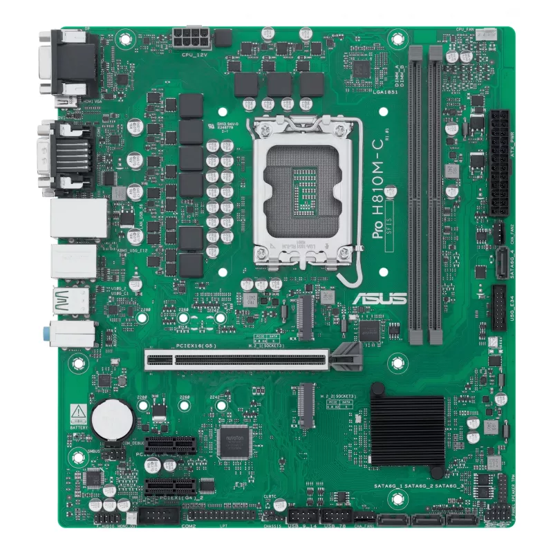 ASUS PRO H810M-C-CSM Intel H810 LGA 1851 (Socket V1) micro ATX pagrindinė plokštė