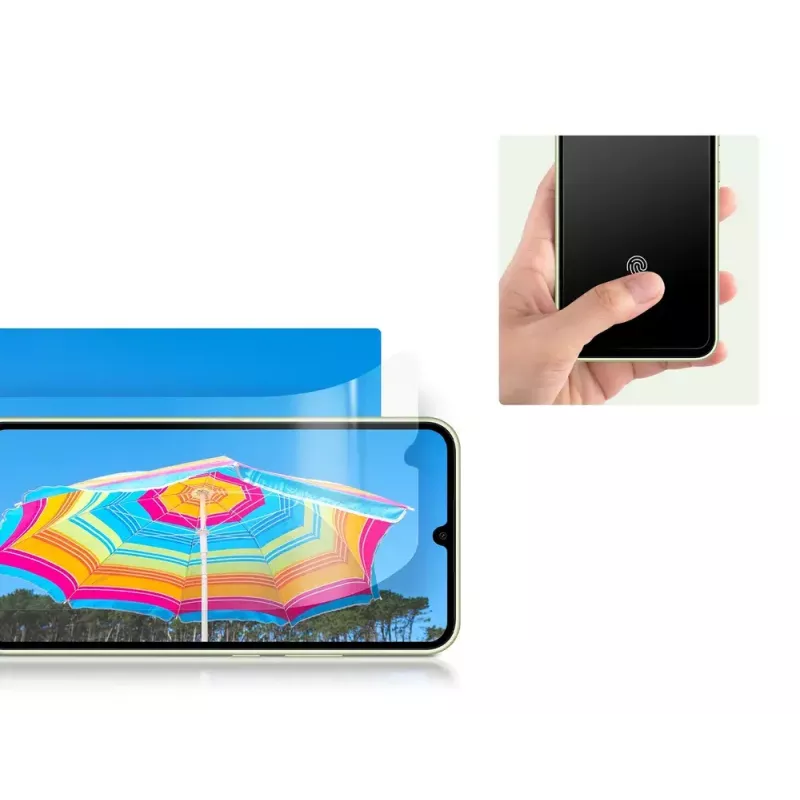 Samsung EF-UA346 skaidri apsauginė plėvelė Galaxy A34 5G, 2 vnt., tinka 6,6 colio ekranui