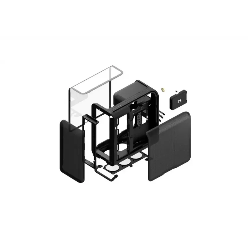 Kompikuterio korpusas Mid Tower HYTE X50 Pitch Black