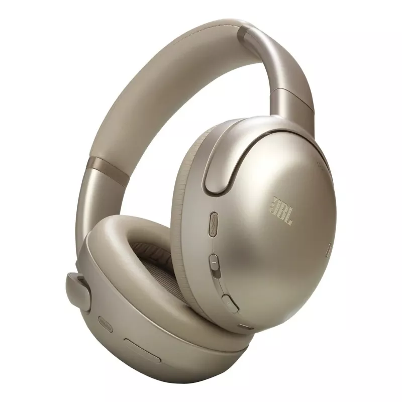Ausinės JBL Tour One M3 belaidžiai ir laidiniai ausinių rinkinys skambučiams/muzikai USB Type-C Bluetooth latte spalva