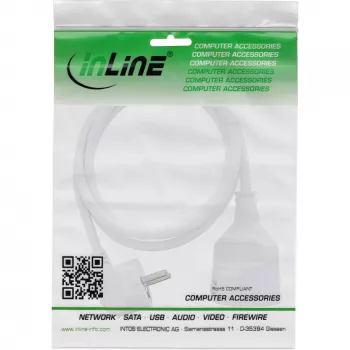 InLine Power prailginimo laidas su kištukiniu lizdu 7 m, baltas