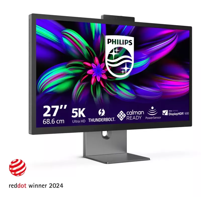 Philips Brilliance 27E3U7903/00 monitorius 68,6 cm (27 colių) 5120 x 2880 pikselių 5K Ultra HD LCD pilkas