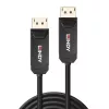 Lindy 10m hibridinis šviesolaidinis DP 2.0 UHBR10 laidas, 10 m, DisplayPort, DisplayPort, vyriškas, vyriškas, 7680 x 4320 pikseliai