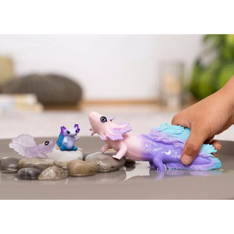 Schleich BAYALA Aksolotlių atradimo rinkinys – 3 figūrėlės su blizgučiais, 5+