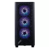 XPG VALOR AIR PRO Midi Tower korpusas, juodas, ATX, EATX, micro ATX, Mini-ATX, SPCC, grūdintas stiklas