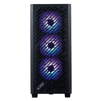 XPG VALOR AIR PRO Midi Tower korpusas, juodas, ATX, EATX, micro ATX, Mini-ATX, SPCC, grūdintas stiklas