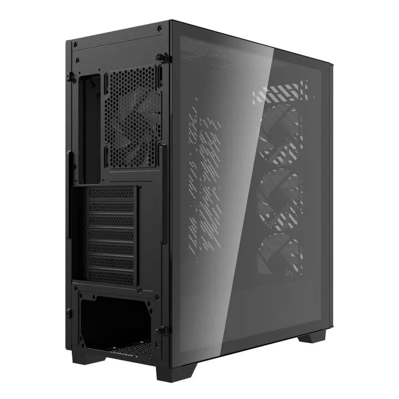 XPG VALOR AIR PRO Midi Tower korpusas, juodas, ATX, EATX, micro ATX, Mini-ATX, SPCC, grūdintas stiklas