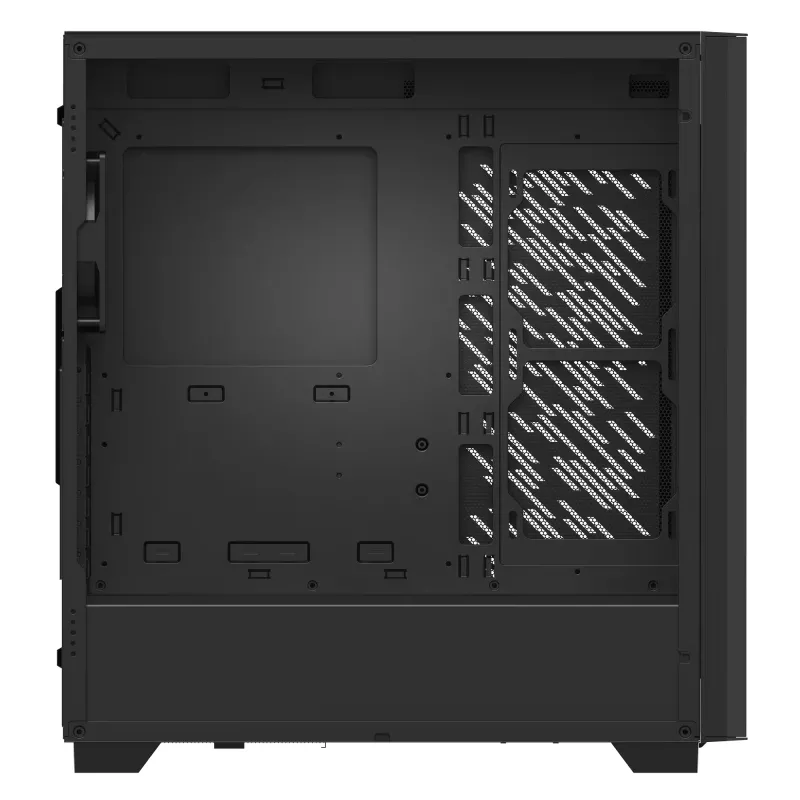 XPG VALOR AIR PRO Midi Tower korpusas, juodas, ATX, EATX, micro ATX, Mini-ATX, SPCC, grūdintas stiklas