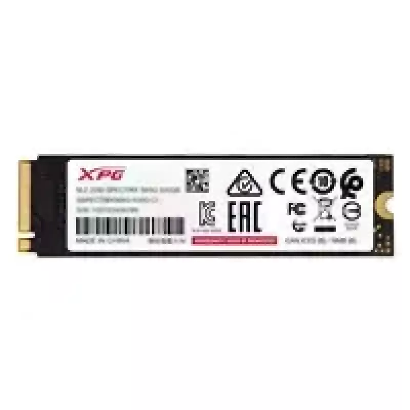 SSD ADATA XPG SPECTRIX S65G 500GB PCIe Gen4x4 M.2 2280 NVMe Skaitymas 5000MB/s Rašymas 2700MB/s