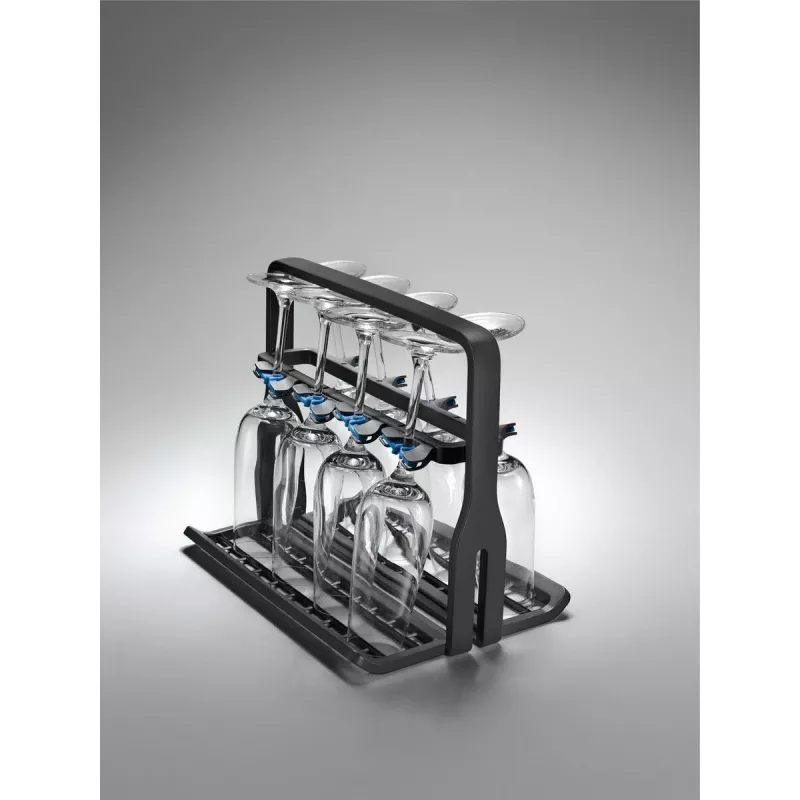 Stiklo laikiklis indaplovei Electrolux 9029795540 – juodas, 8 stiklinėms, H260×W220×D330 mm