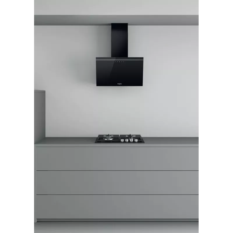 Gartraukis Whirlpool AKR 62F LT K, juodas, sieninis, 650 m³/h