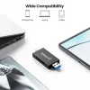 Manhattan USB-A / USB-C kombinuotas kelių kortelių skaitytuvas/rašytuvas, 5 Gbps (USB 3.2 Gen1), vyriškas USB-A ir USB-C, lizdai microSD ir SD/MMC, mini formatas, SuperSpeed USB, juodas/skaidrus, trejų metų garantija