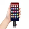 Manhattan USB-A / USB-C kombinuotas kelių kortelių skaitytuvas/rašytuvas, 5 Gbps (USB 3.2 Gen1), vyriškas USB-A ir USB-C, lizdai microSD ir SD/MMC, mini formatas, SuperSpeed USB, juodas/skaidrus, trejų metų garantija