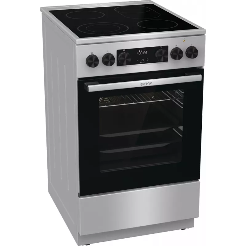 Gorenje GECS5C70XA laisvai pastatoma viryklė su elektrine keramine kaitlente, nerūdijantis plienas