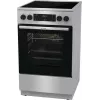 Gorenje GECS5C70XA laisvai pastatoma viryklė su elektrine keramine kaitlente, nerūdijantis plienas