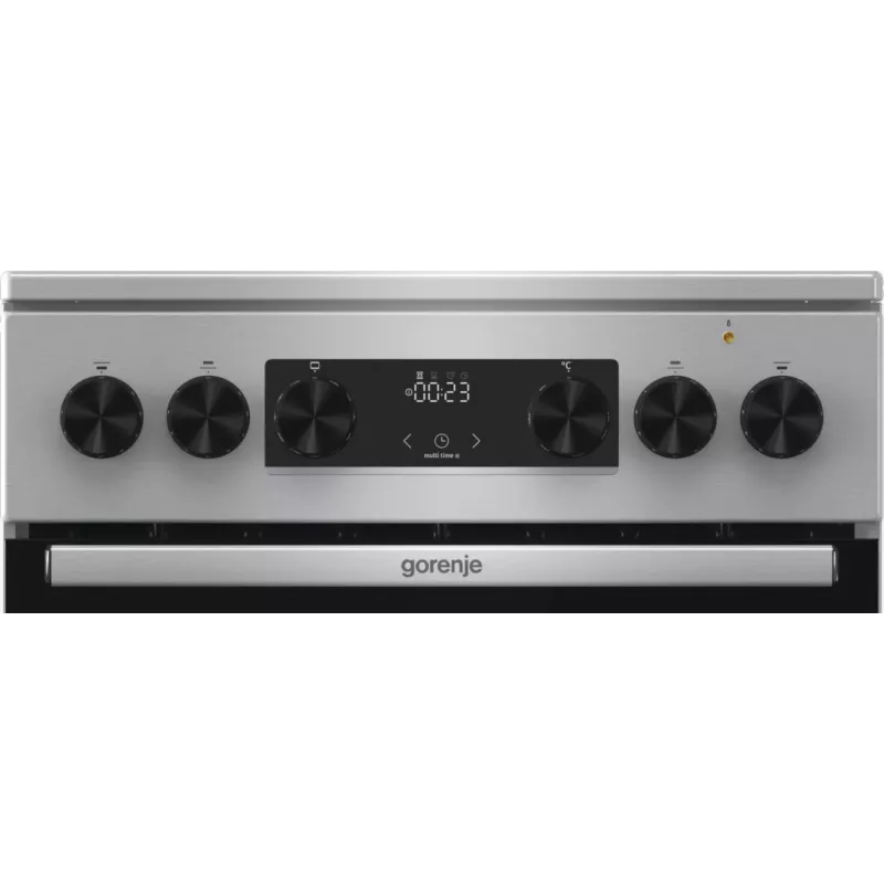 Gorenje GECS5C70XA laisvai pastatoma viryklė su elektrine keramine kaitlente, nerūdijantis plienas