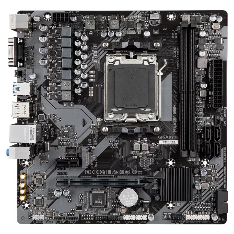 Motininė plokštė GIGABYTE A620M S2H, A620, AM5, Micro ATX