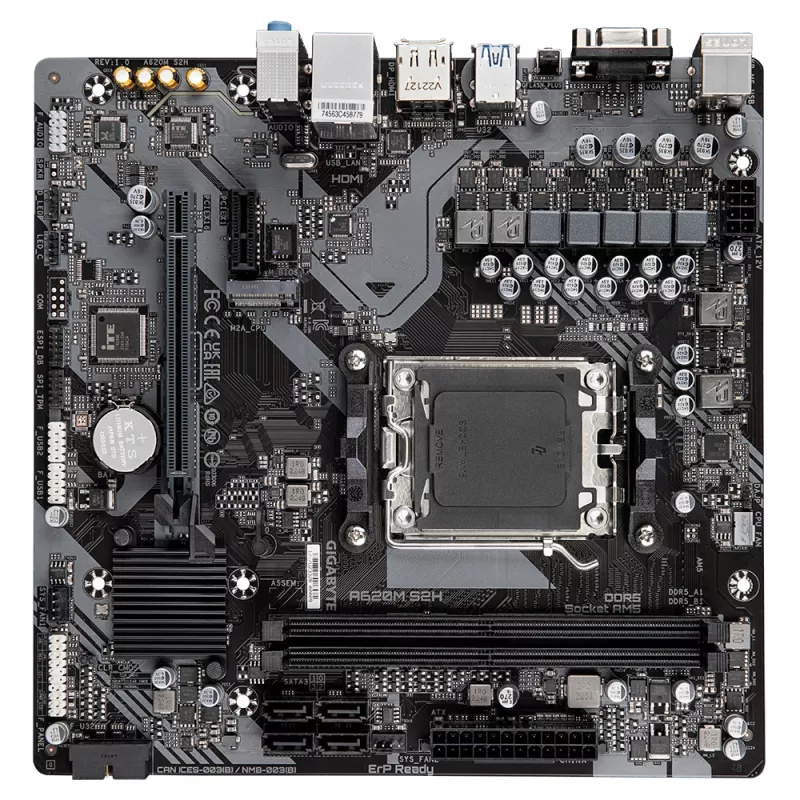 Motininė plokštė GIGABYTE A620M S2H, A620, AM5, Micro ATX
