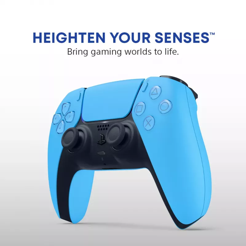 Žaidimų pultas Sony DualSense v3 Mėlynas — Bluetooth/USB, USB-C, įmontuota baterija, suderinamas su PlayStation 5