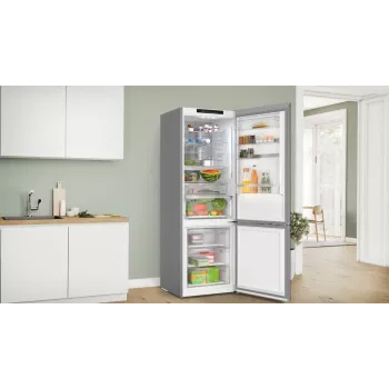 Šaldytuvas su šaldikliu Bosch Serie 6 KGN49LBCF, 440 L, juodas