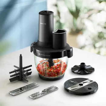 Philips 5000 serijos HR1507/00 elektrinis smulkintuvas 2 l 650 W Juodas